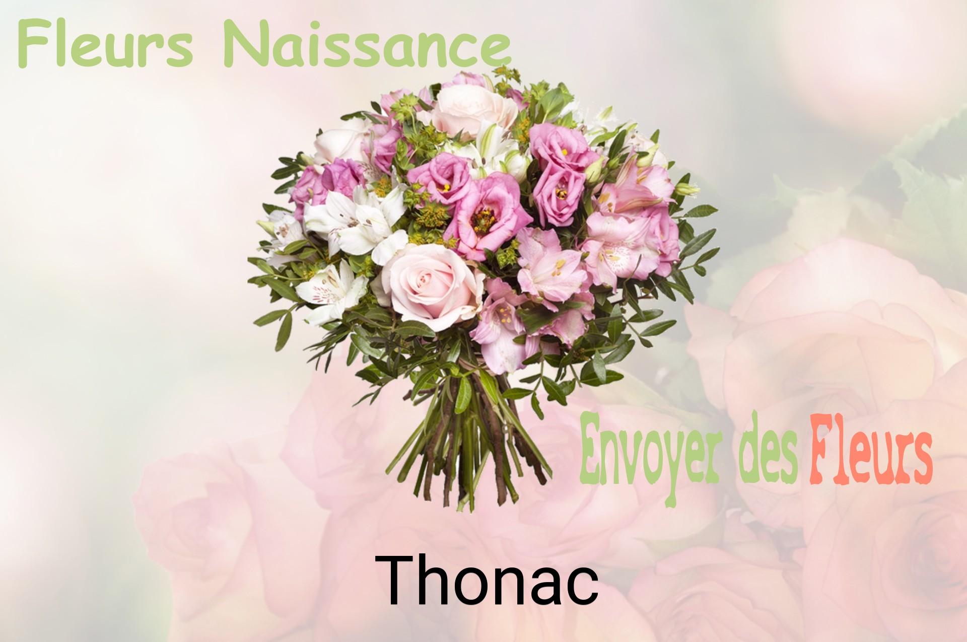 Bouquet de fleurs de naissance livré à Thonac